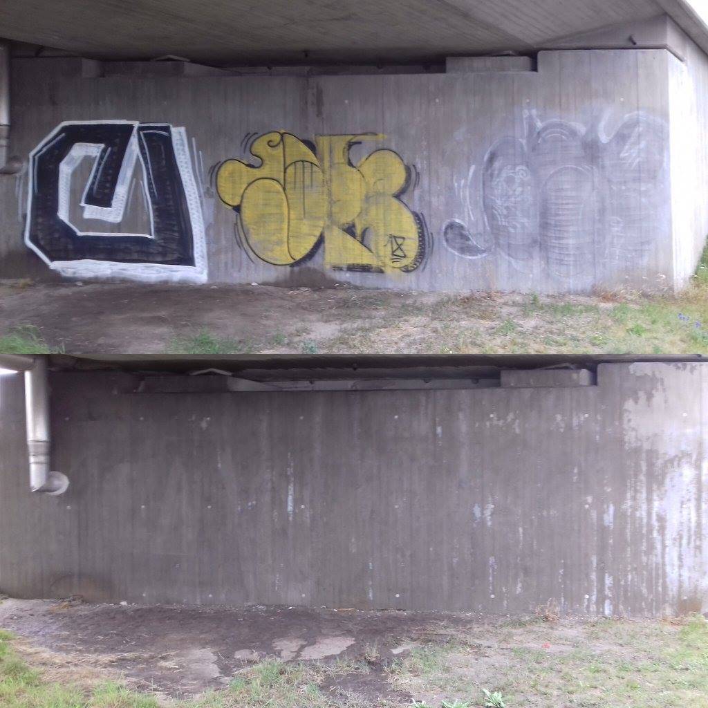 Grafiti eemaldamine enne ja pärast – CleanFix